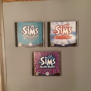Lot of 3 The Sims CD ROM
